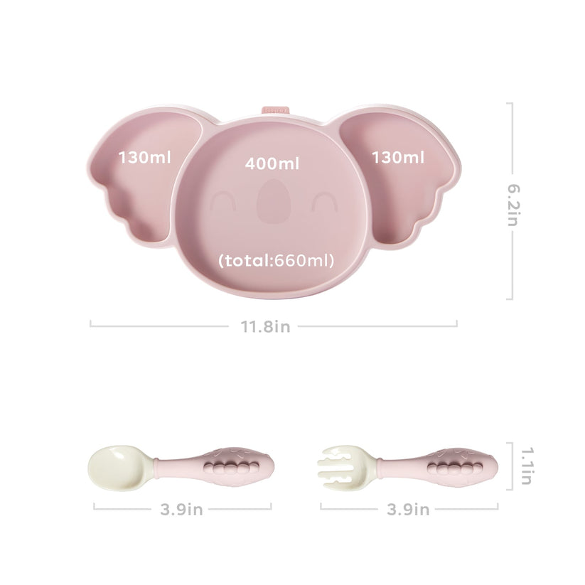Silicone Divided Plate Set