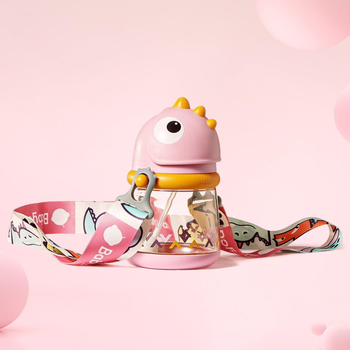 T-REX TOBY Weighted Straw Sippy Cup
