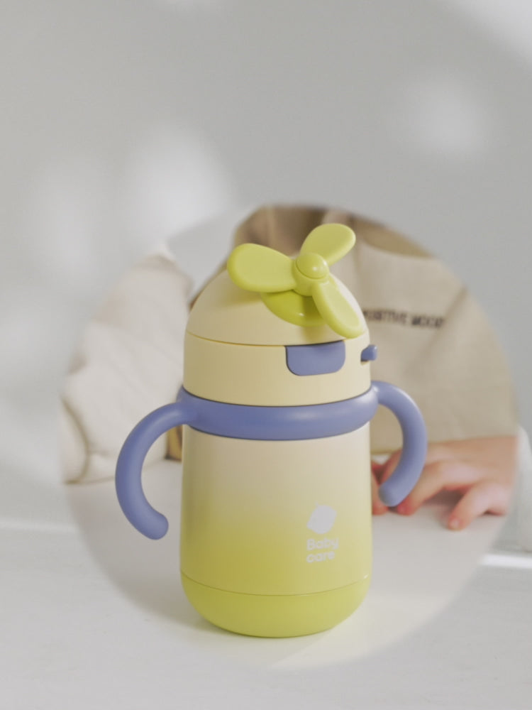 WIND ELF Insulated Drinking Bottle with Straw Lid 300ml